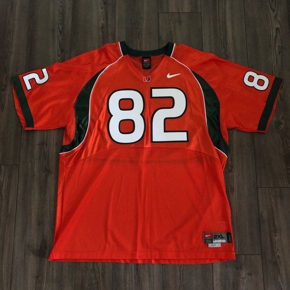 Orange Miami Hurricanes Football Jersey 